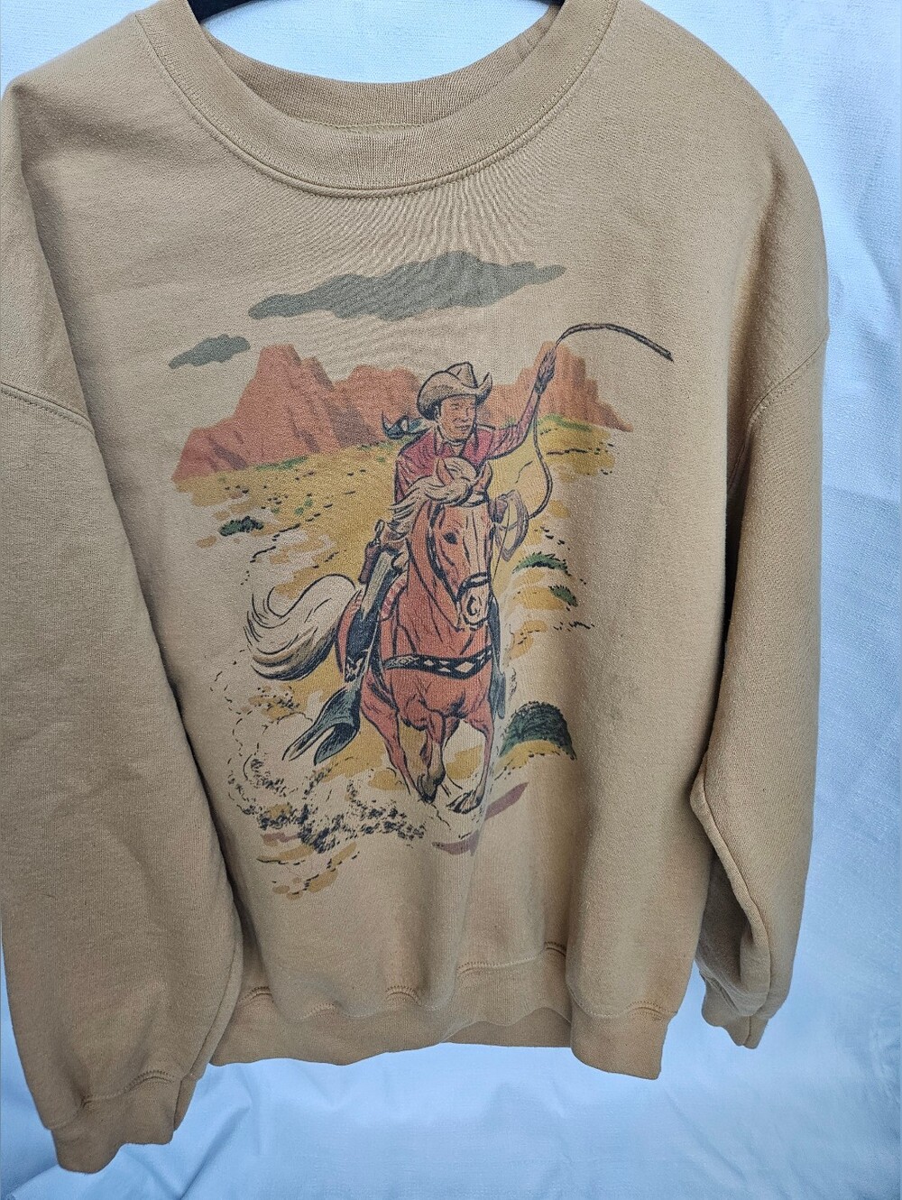Western Roy Rogers Sweatshirt Cowboy Horse